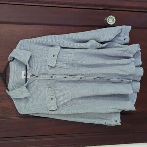 Aerie Gray Button Down Shirt